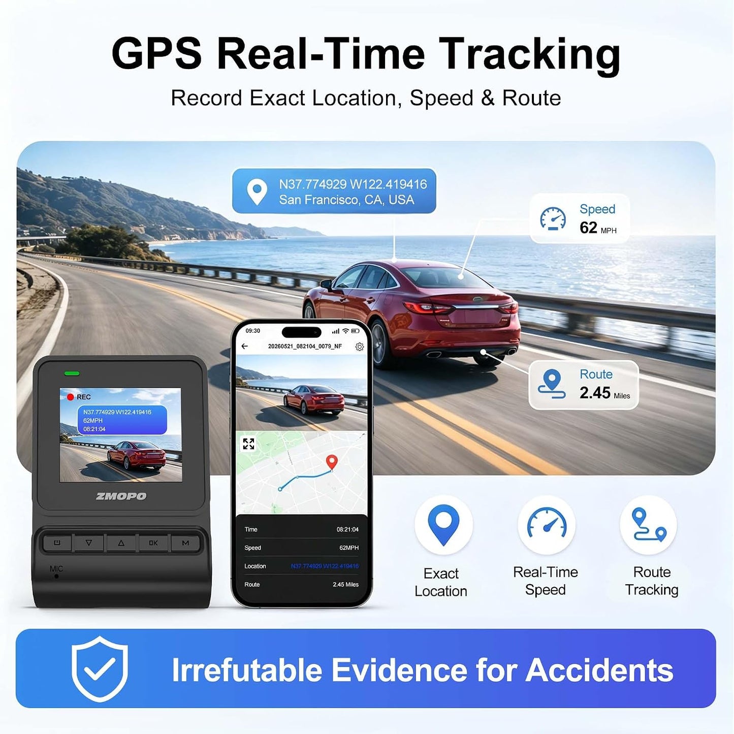 ZMOPO X7 Dash Cam