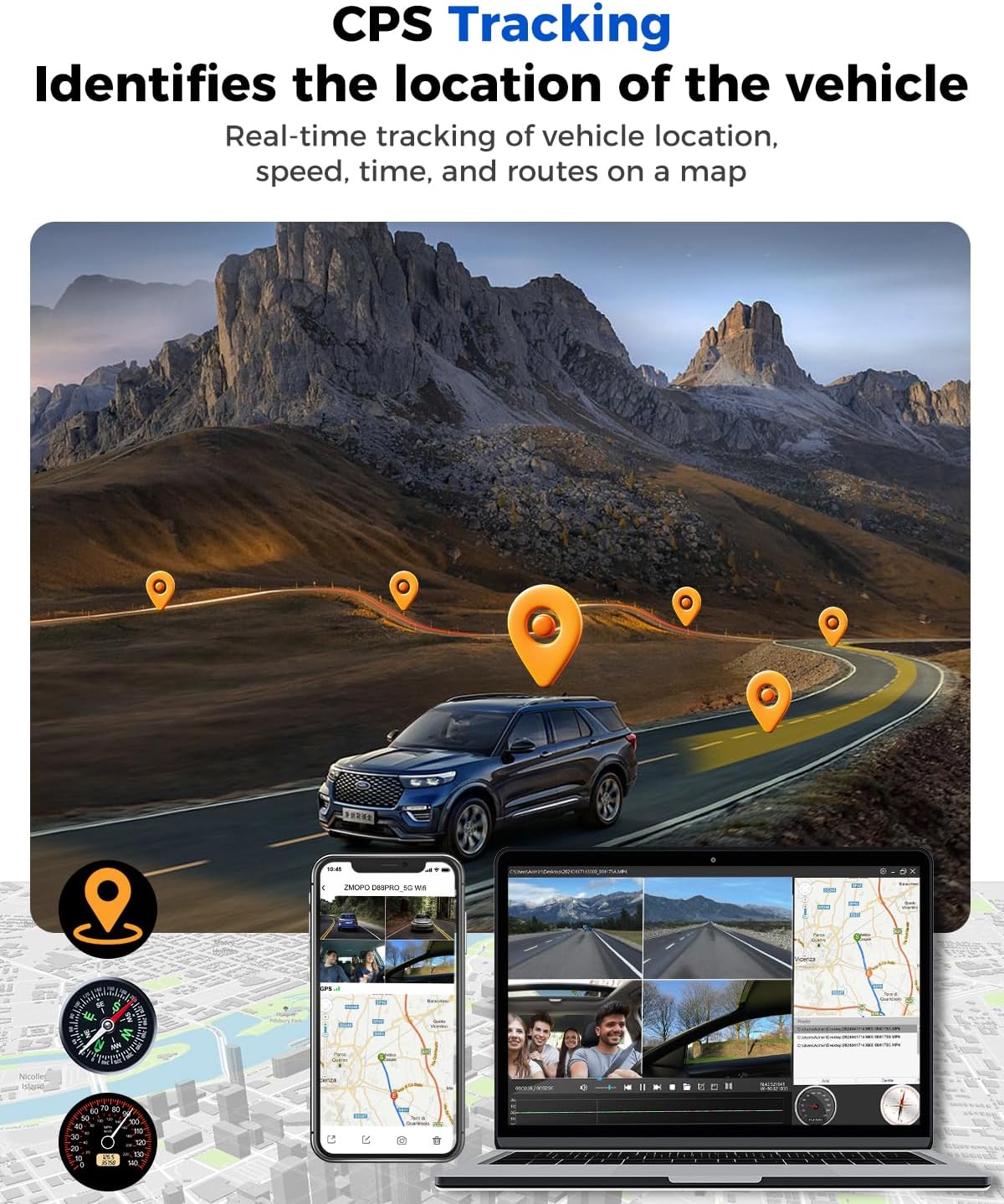 ZMOPO D435 Dash Cam